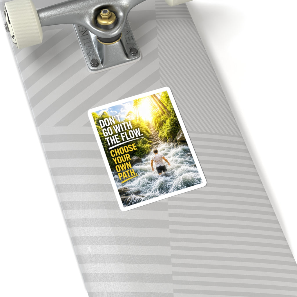 Inspirational 'Choose Your Own Path' Kiss-Cut Sticker — Motivational Adventure Decal