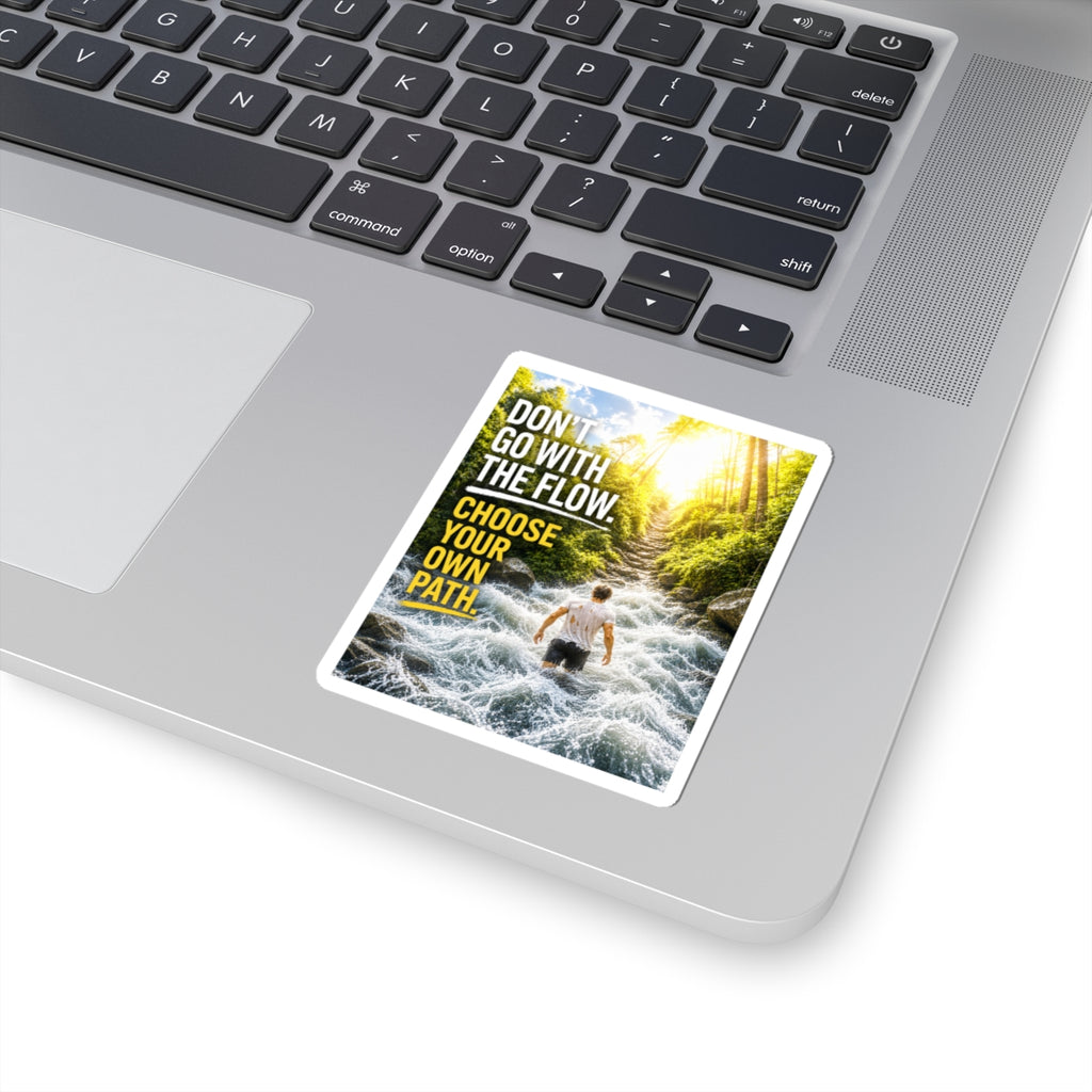 Inspirational 'Choose Your Own Path' Kiss-Cut Sticker — Motivational Adventure Decal