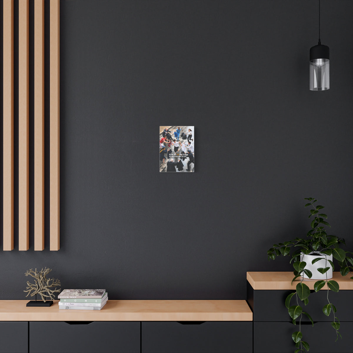 Become Who You Want to Be Canvas — Motivational Photo Wall Art
