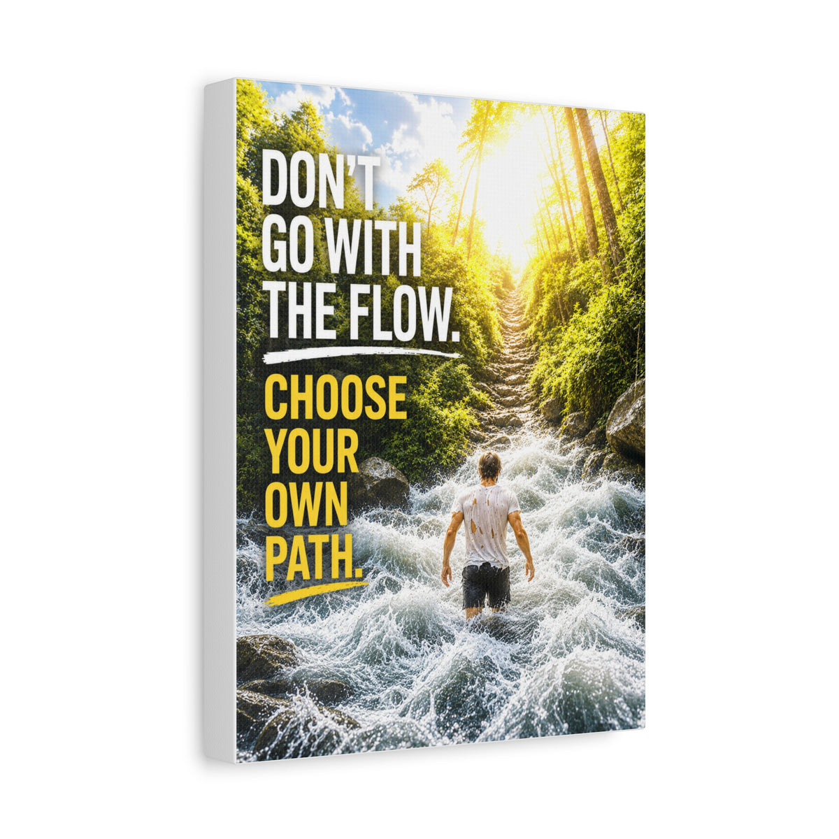 Go With The Flow Choose Your Own Path Canvas