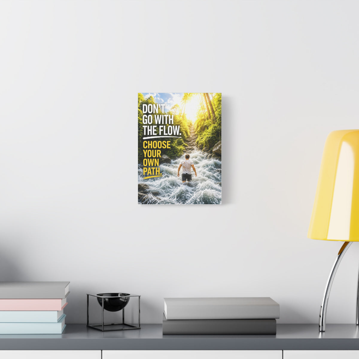 Go With The Flow Choose Your Own Path Canvas